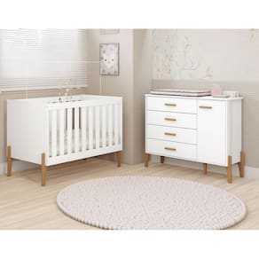Quarto Infantil Comoda Berço Mini Cama Iris