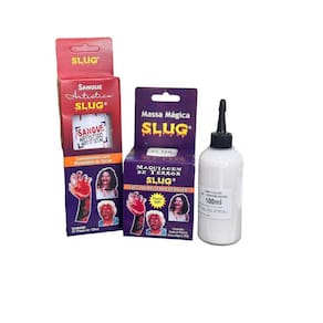 Kit Slug Massa 200 Gr + Sangue Artificial 120 Ml + Látex