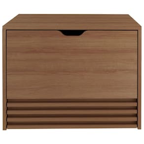 Balcao Gabinete 1 Gaveta Ripada BN3613 Amendoa Tecno Mobili