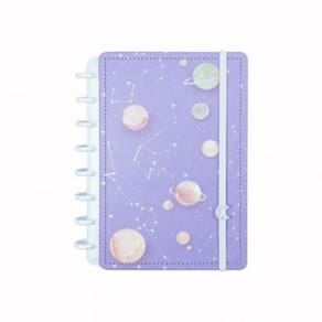 Caderno Inteligente A5 Purple Galaxy By Gocase - Cia52154