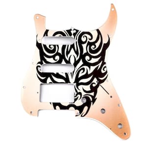Escudo Guitarra Am Strat Hss Máscara Tribal Spirit 110-mt [f035]