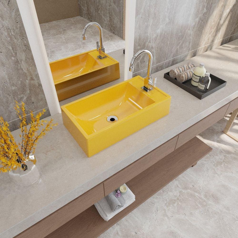 Kit Cuba Rl545 Roma com Torneira Luxo Amarelo