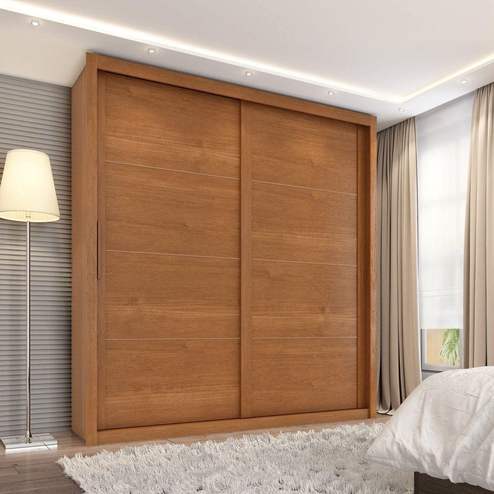 Guarda-roupa Casal 2 Portas de Correr Essencial Espresso Móveis Cinamomo