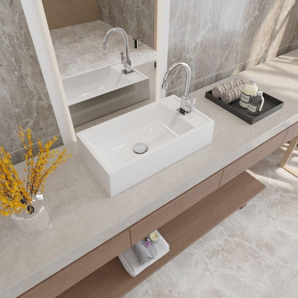 Kit Cuba Rl545 Roma com Válvula Click e Sifão e Flexível Branca