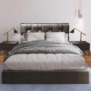 Cabeceira Cherie Suede 190 Marrom