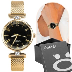 Relogio feminino silicone dourado banhado aço inox caixa presente strass social qualidade premium