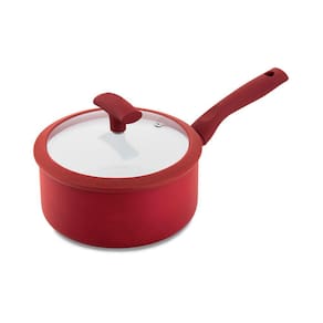 Panela Hercules Redonda Antiaderente Ceramica Indução Vermelha 20x9cm 2,5L