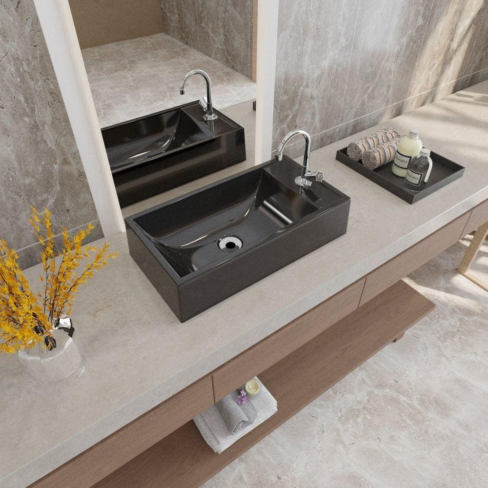 Kit Cuba Rl545 Roma com Torneira C50 e Válvula Abs com Sifão e Flexível Preto