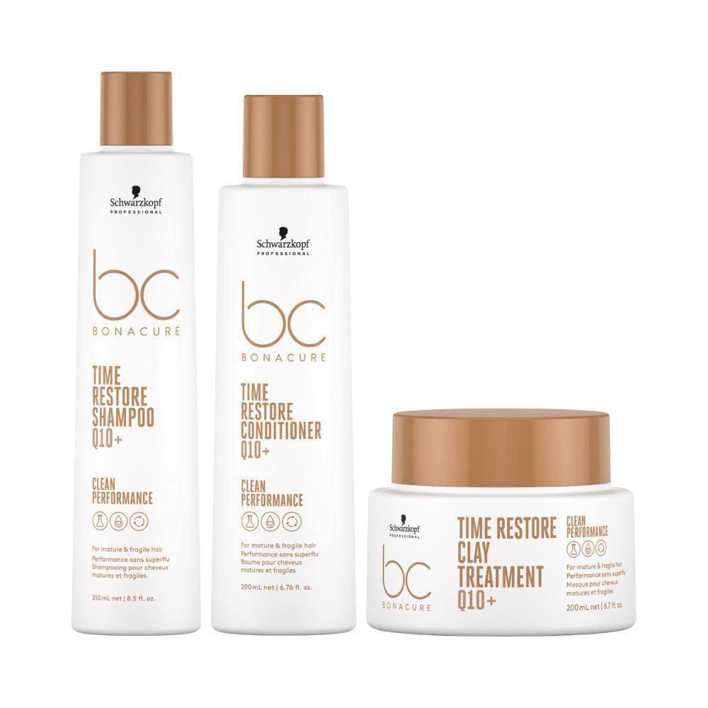 Schwarzkopf Bc Time Restore Q10+ Kit Tratamento 3 Produtos