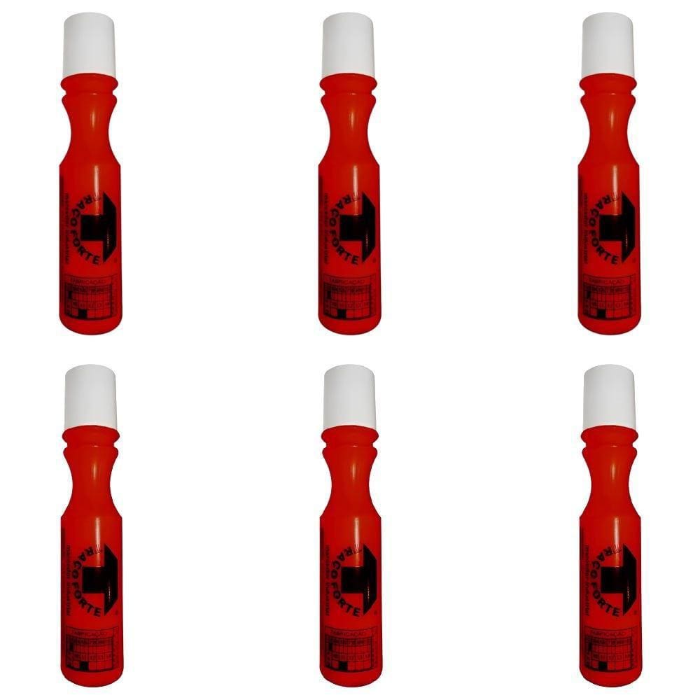 Kit com 6 Marcadores Industriais Varias Cores 3mm 60ml Híbrido BADEN