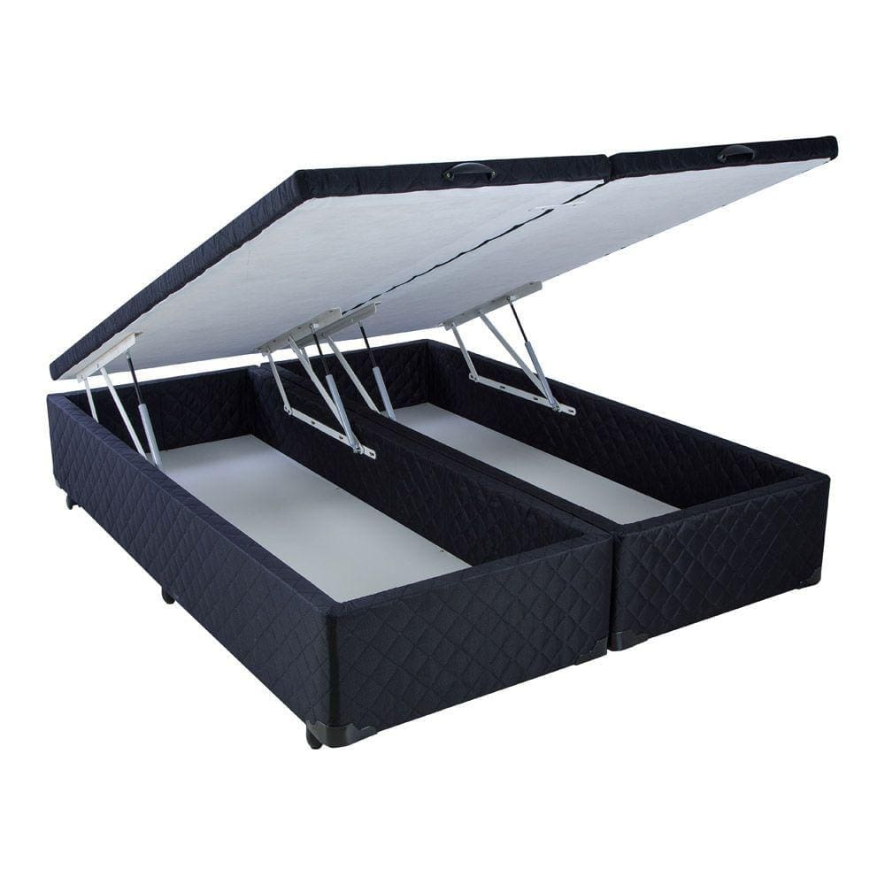 Cama Box Baú King Size Mega Tecido Black - 193x203