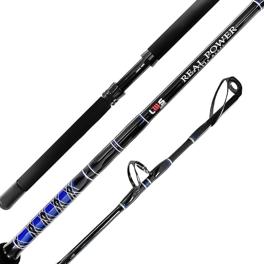 Vara Pesca Carretilha Extra Pesada Lumis Real Power 1,98m 80-160Lbs Inteiriça