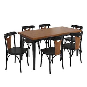 Conjunto Sala de Jantar e Cozinha Com 6 Cadeiras Y Madeira Maciça