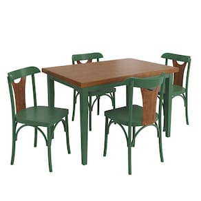 Conjunto Sala de Jantar e Cozinha Com 4 Cadeiras Y Madeira Maciça