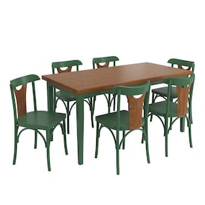 Conjunto Sala de Jantar e Cozinha Com 6 Cadeiras Y Madeira Maciça