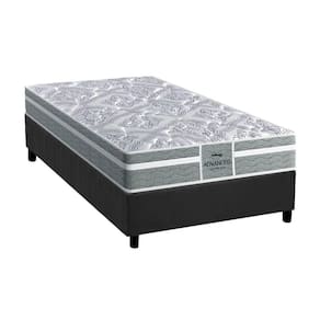 Conjunto Box Solteiro: Colchão Anatômico D28-ep Tech1000 + Base Crc Suede Gray(88x188)