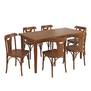 Conjunto Sala de Jantar e Cozinha Com 6 Cadeiras Y Madeira Maciça