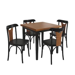 Conjunto Sala de Jantar e Cozinha Com 4 Cadeiras Y Madeira Maciça