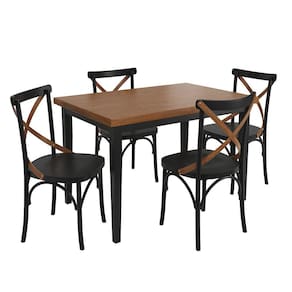 Conjunto Sala de Jantar e Cozinha Com 4 Cadeiras X Madeira Maciça
