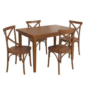Conjunto Sala de Jantar e Cozinha Com 4 Cadeiras X Madeira Maciça