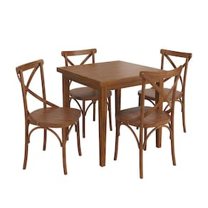 Conjunto Sala de Jantar e Cozinha Com 4 Cadeiras X Madeira Maciça