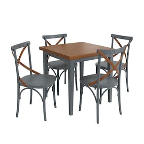 Conjunto Sala de Jantar e Cozinha Com 4 Cadeiras X Madeira Maciça