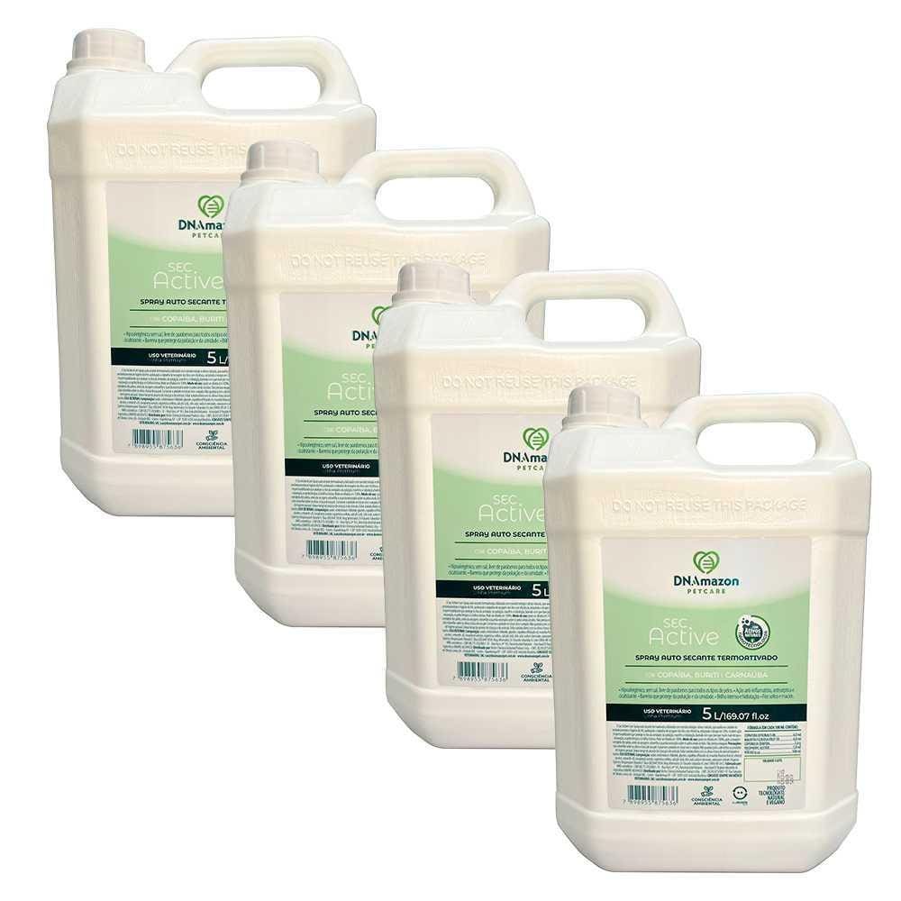 Caixa com 4 Spray Secante DNAmazon Sec Active Pro 5 Litros DNA011-4UN