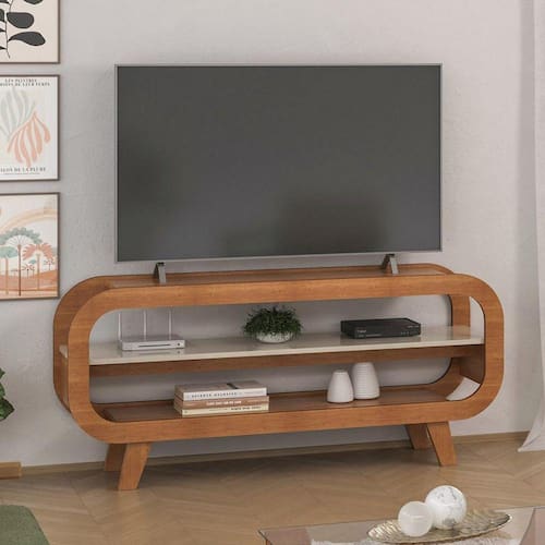 imagem-Rack para TV até 60 Polegadas Theo Artely - Off White 