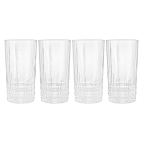 Jogo Copos Cristal Transparente Calcutá 370Ml 4 Peças Lyor