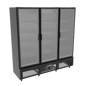 Visa Cooler Expositor de Bebidas 3 Portas Prime Preto PREV3P 220V - Venâncio