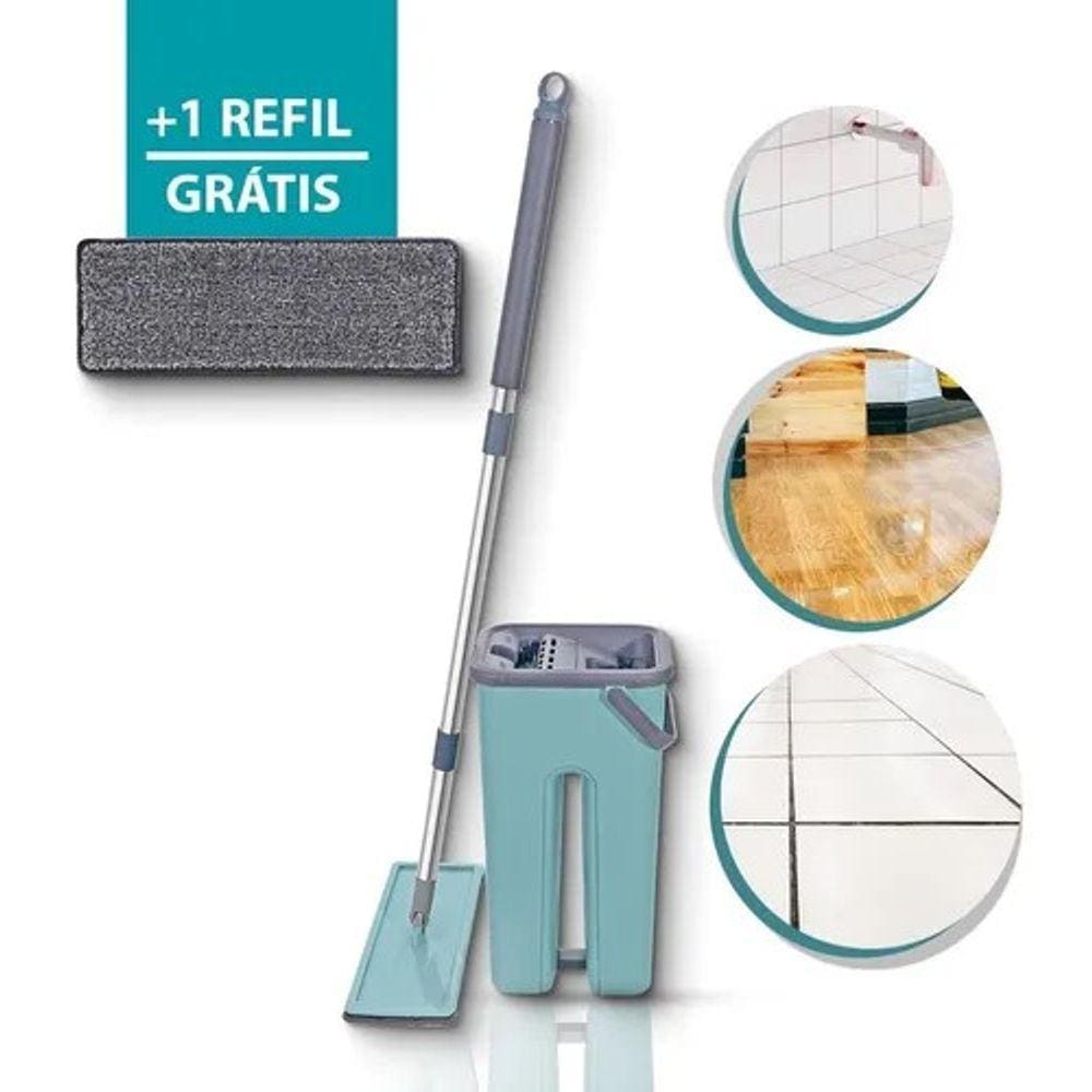 Rodo Mop Flat e Balde: Limpeza Eficiente