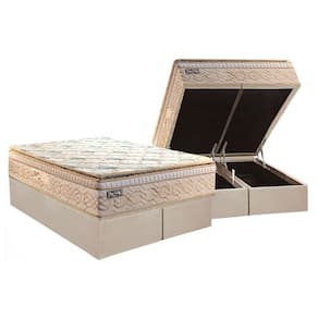 Conjunto Box Baú King: Colchão Molas Ensacadas Eco Bamboo + Base Crc Courano Clean(193x203)