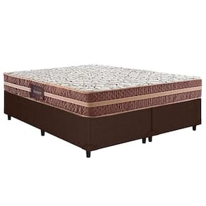 Conjunto Box Queen: Colchão Anatômico Herval D28/ag65 Bermont + Base Crc Courano Brown(158x198)