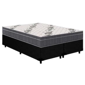 Conjunto Box Queen: Colchão Anatômico Ortobom D33/ep Airtech 100 + Base Crc Courano Black(158x198)