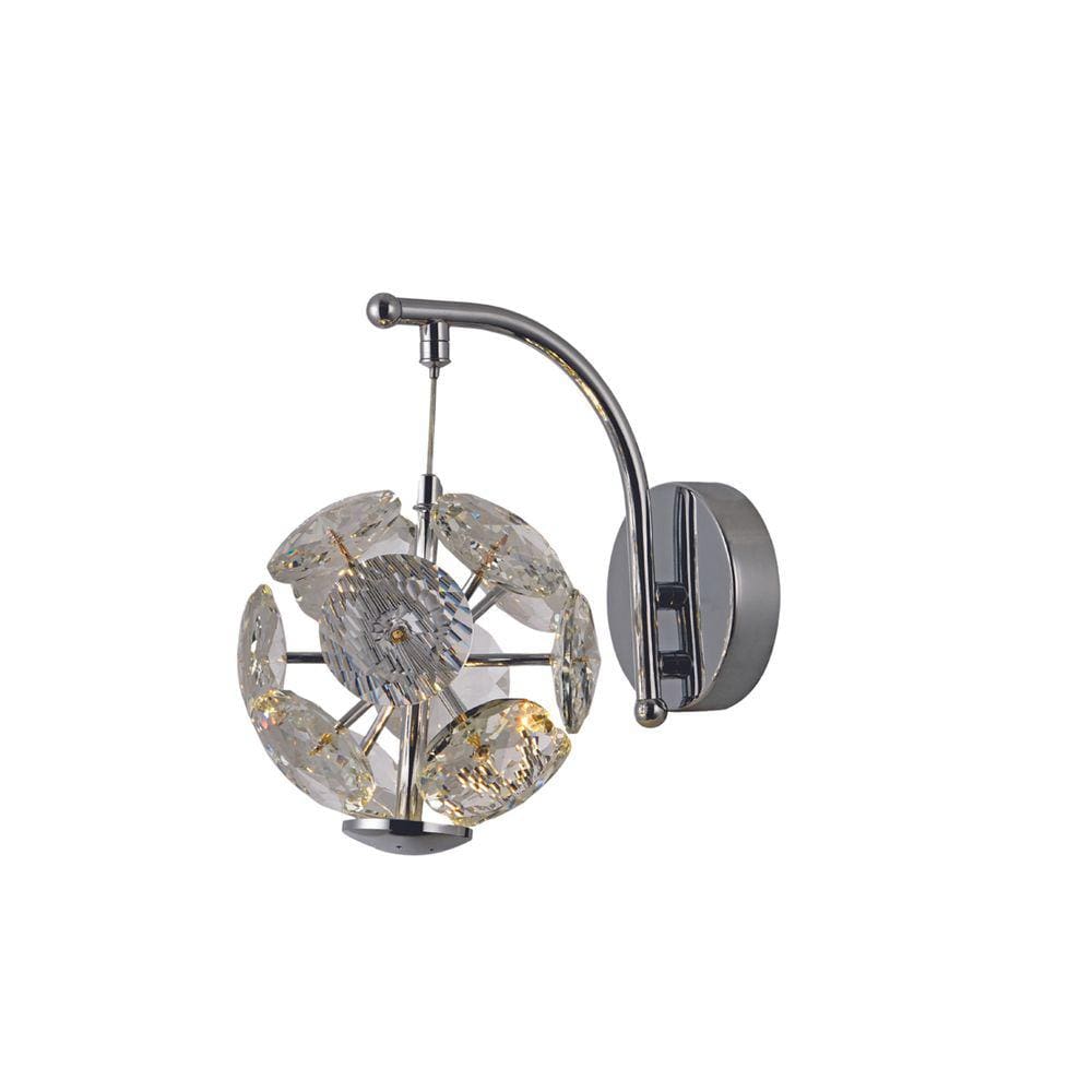 Arandela Cristais Cromada 15cm Led 5W 3000K Bivolt