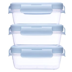 Kit 3 Potinhos Herméticos Azul 100ml Buba 18057