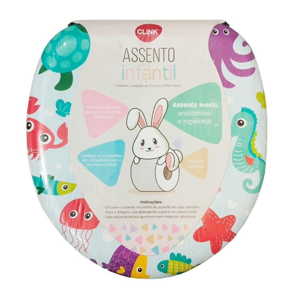 Assento Redutor Infantil Decorado Fundo do Mar