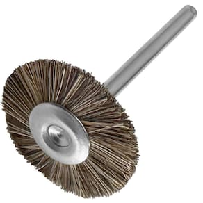 Escova Circular Crina De Cavalo 25Mm X 3Mm Micro Retífica