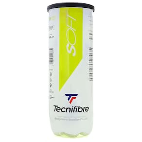 Bola de Tênis Tecnifibre Soft Stage 1 Verde Tubo com 03 Bolas