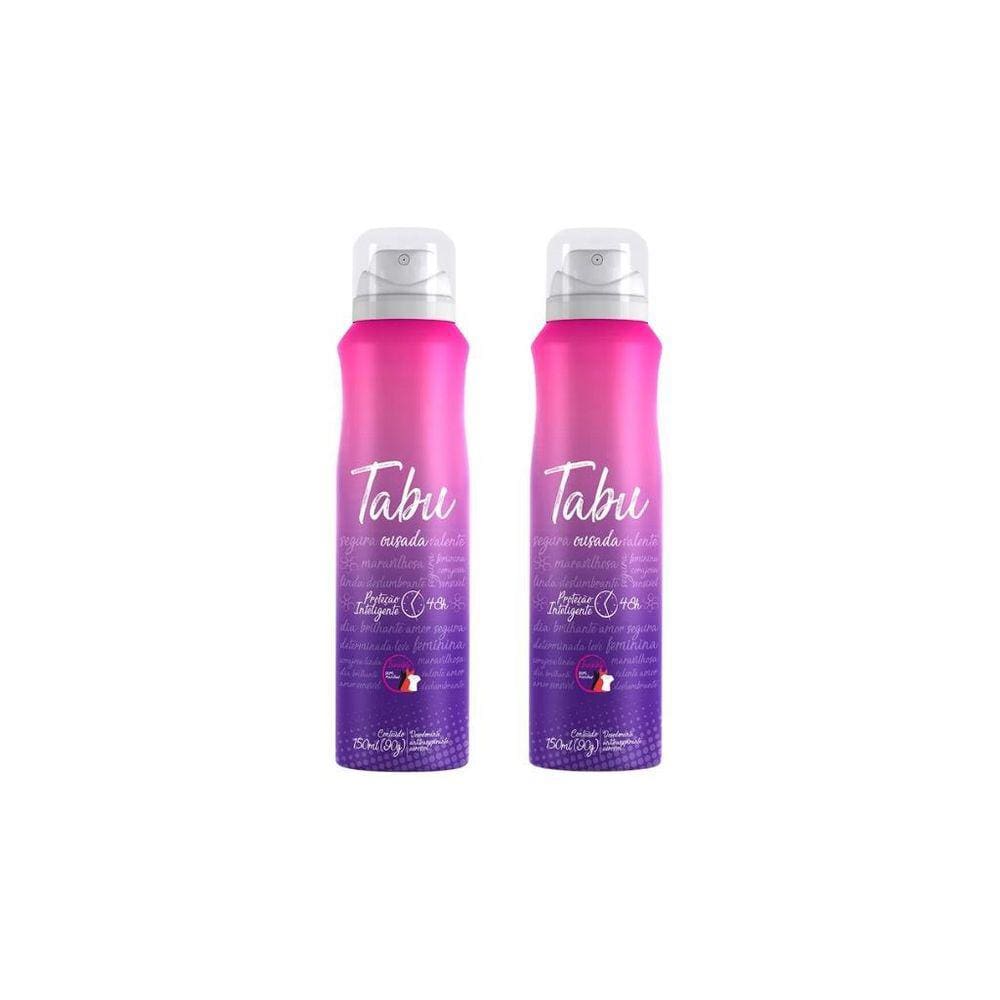 Desodorante Aero Tabu 150Ml Ousada - Kit Com 2Un