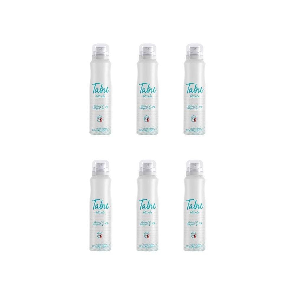 Desodorante Aero Tabu 150Ml Delicada - Kit Com 6Un
