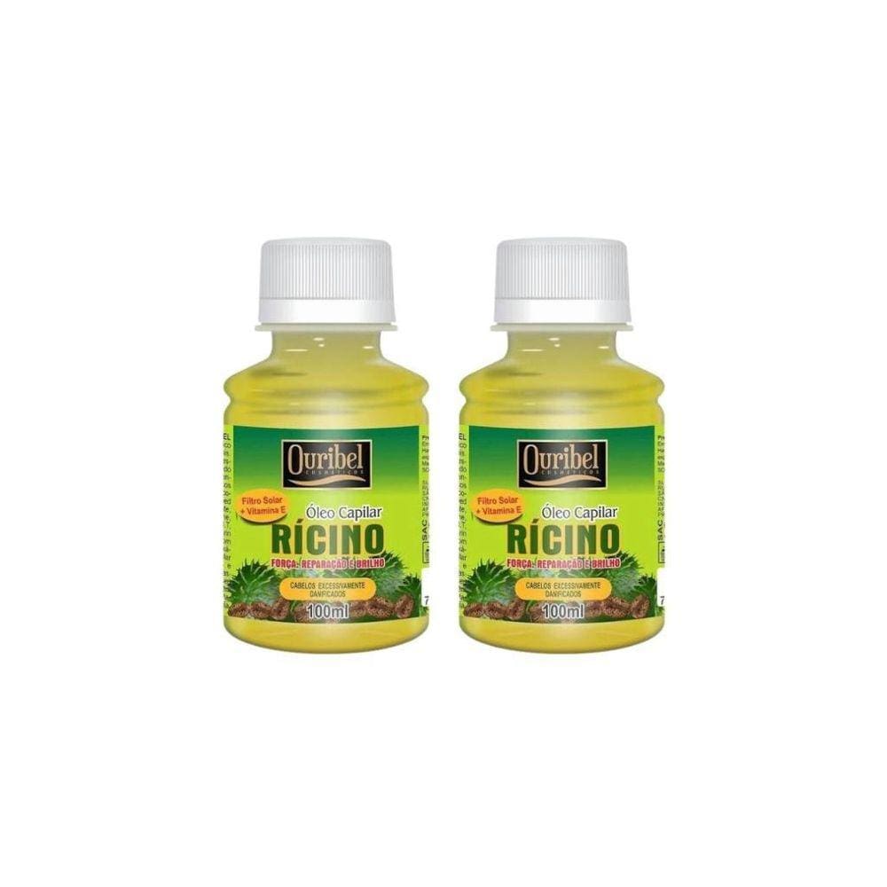 Oleo Capilar Ouribel Ricino 100Ml - Kit Com 2Un