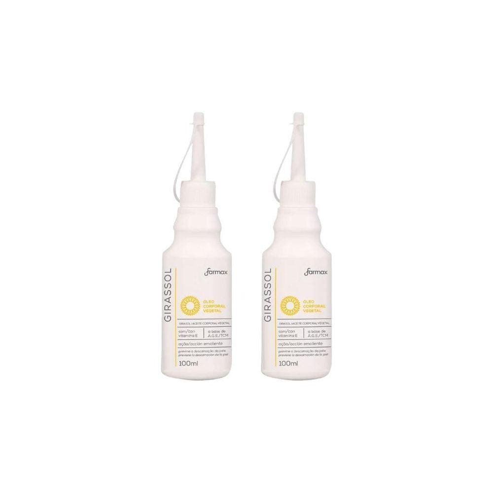 Oleo Corporal Farmax Corpo Giras Puro Aplic 100Ml-Kit C/2Un