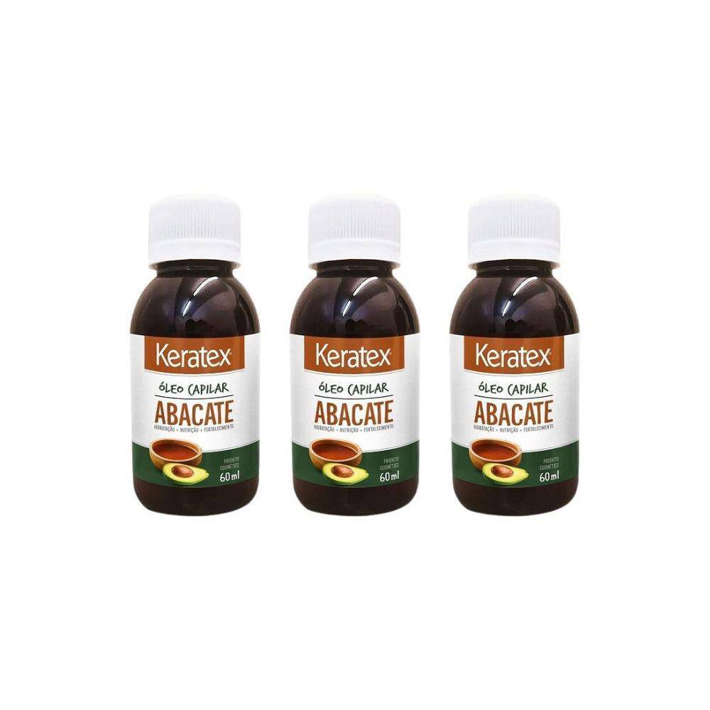 Oleo Capilar Fixed Keratex Abacate 60Ml-Kit C/3Un