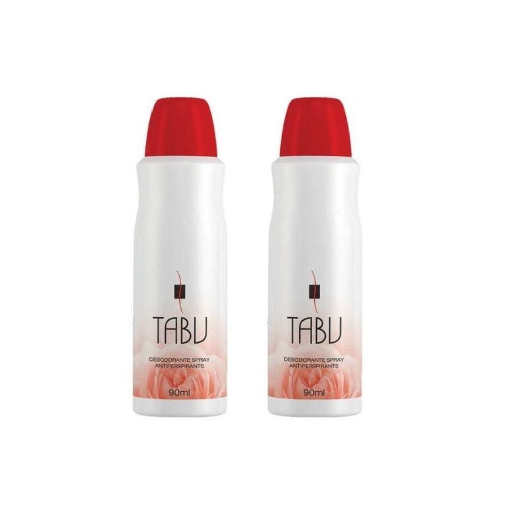 Desodorante Spray Tabu 90Ml Tradicional - Kit Com 2Un