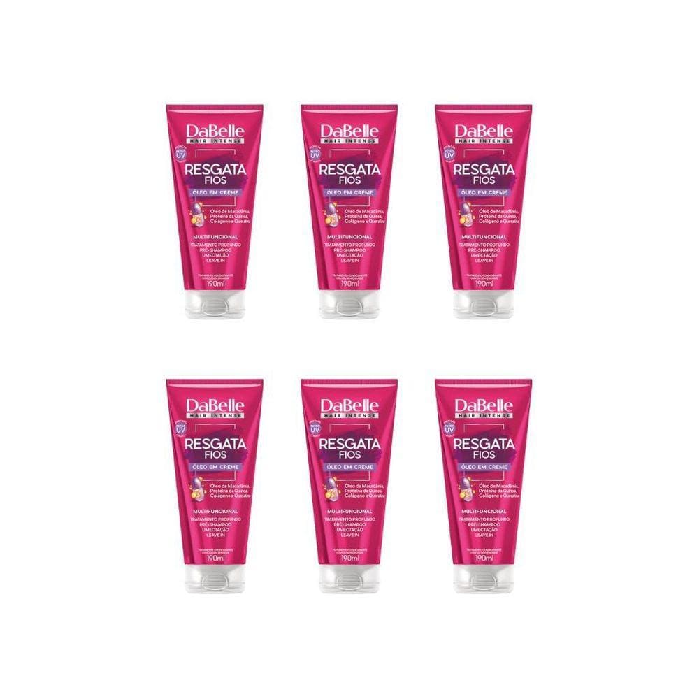 Oleo Capilar Creme Dabelle 190Ml Resgata Fios-Kit C/6Un