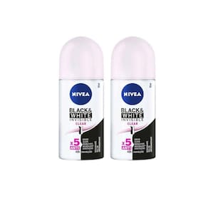 Desodorante Roll-On Nivea 50Ml Fem Invisible Clear - Kit 2Un