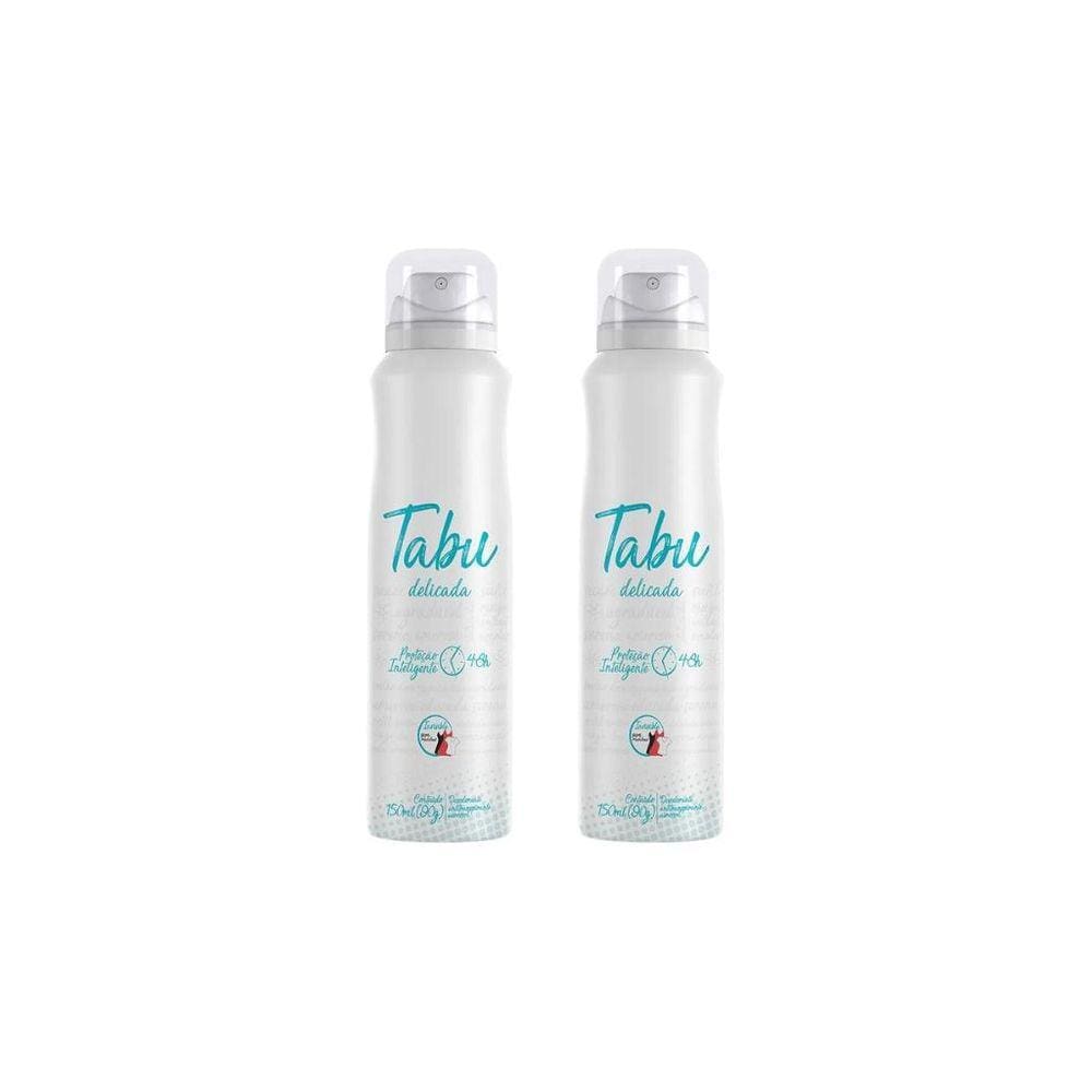 Desodorante Aero Tabu 150Ml Delicada - Kit Com 2Un