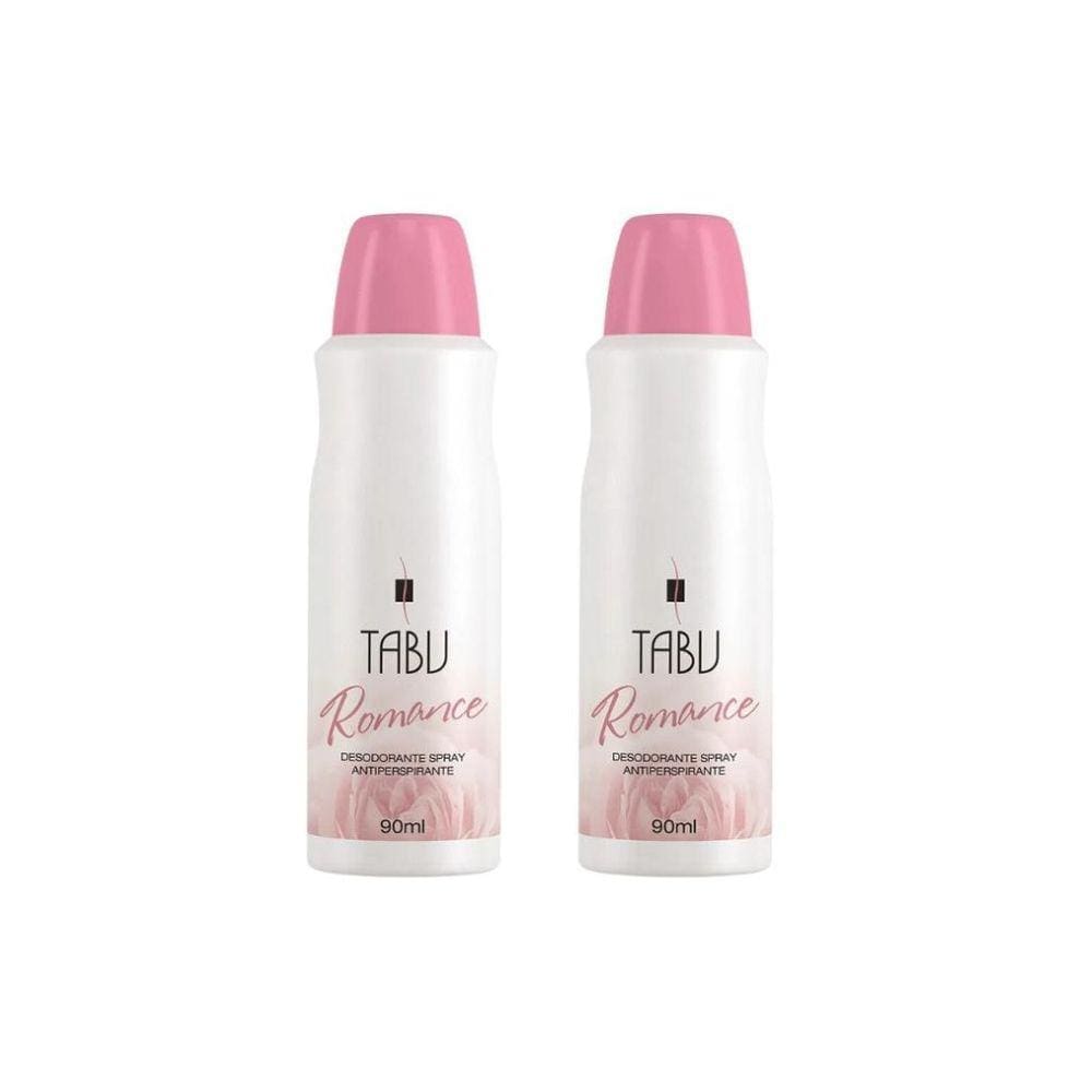Desodorante Spray Tabu 90Ml Romance - Kit Com 2Un