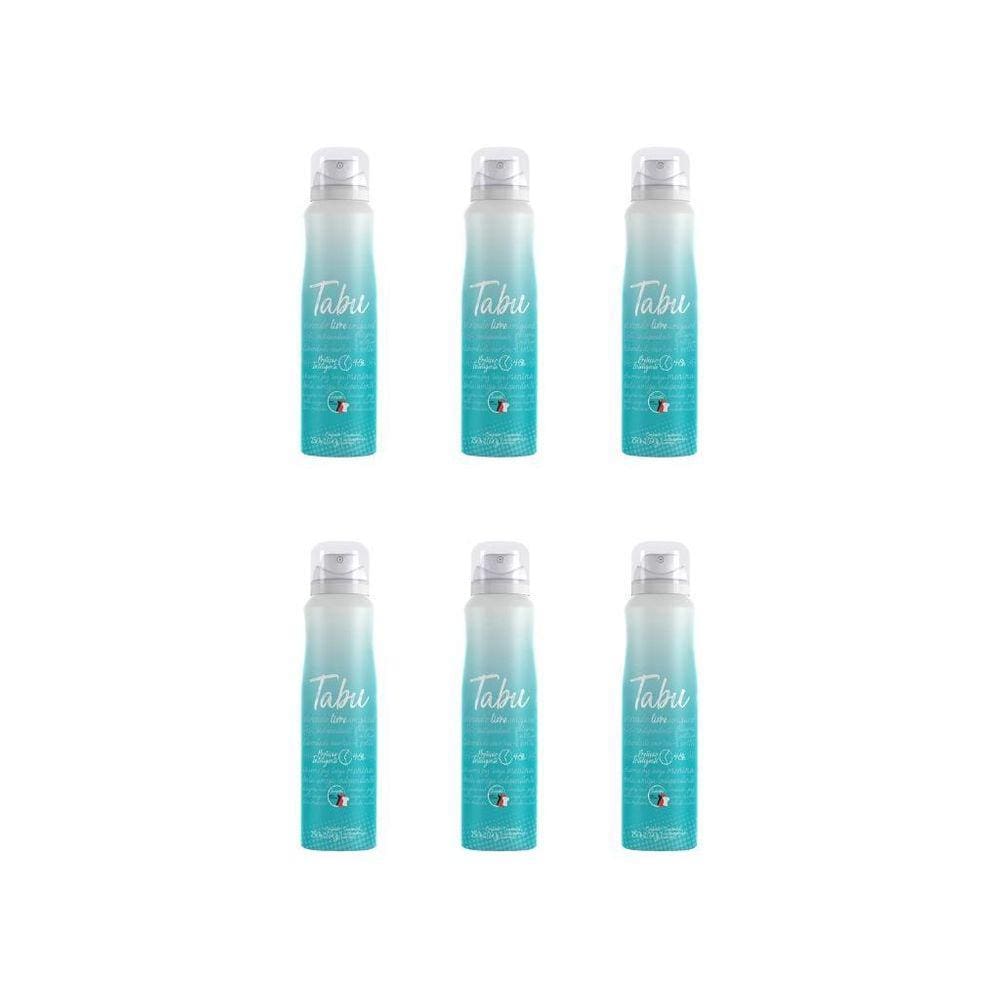 Desodorante Aero Tabu 150Ml Livre - Kit Com 6Un